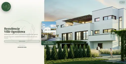 Ville Ogrodowa - widok strony głównej