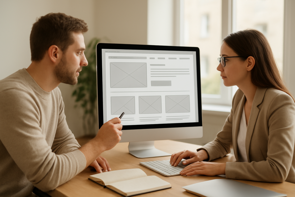 strona internetowa dla architekta wnętrz