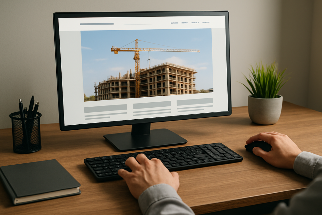 strona internetowa dla firmy budowlanej