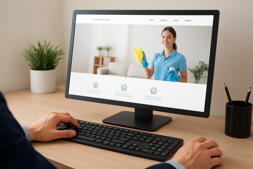strona internetowa dla firmy sprzątającej