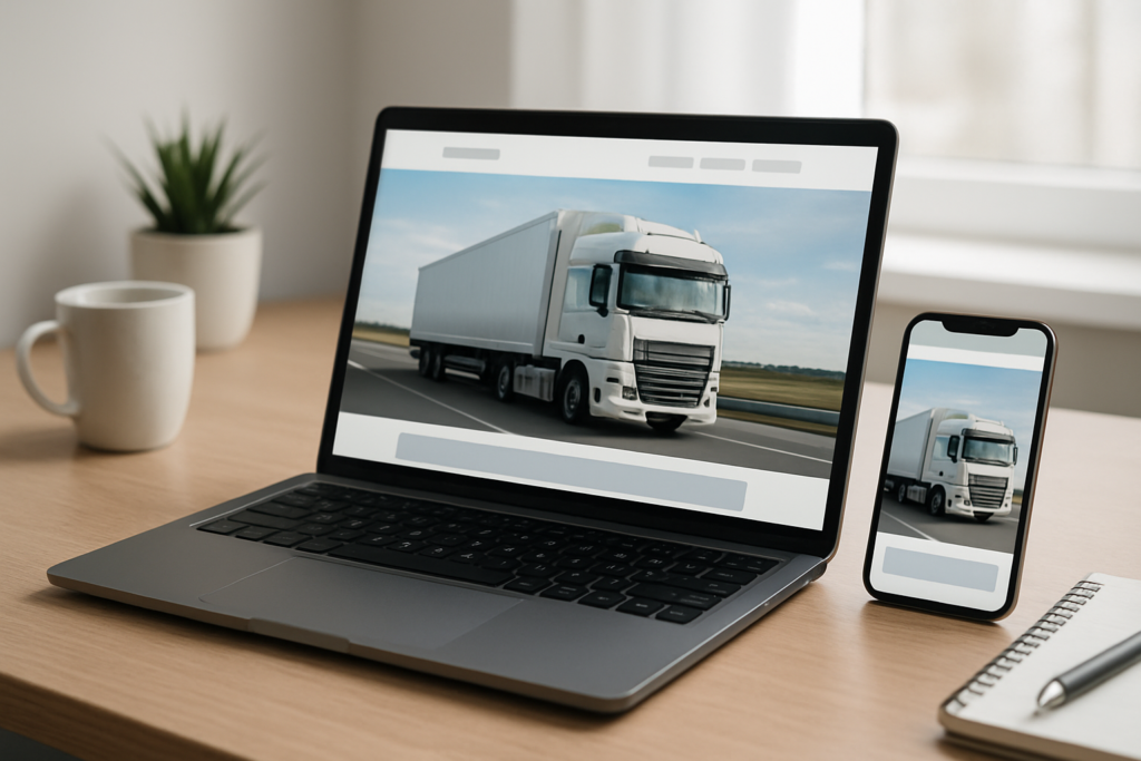 strona internetowa dla firmy transportowej