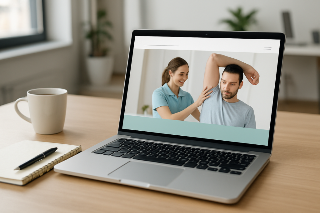 strona internetowa dla fizjoterapeuty