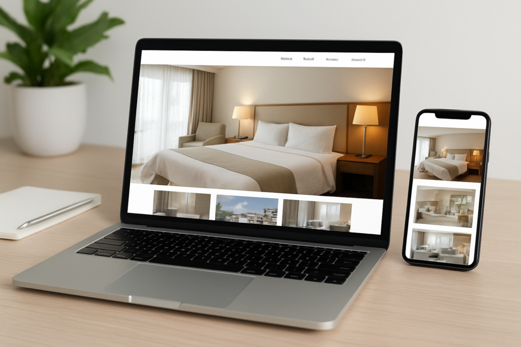 strona internetowa dla hotelu