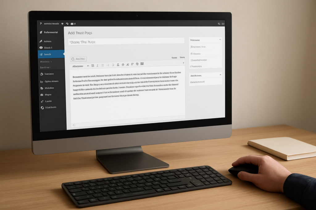 strona WordPress bez Elementora
